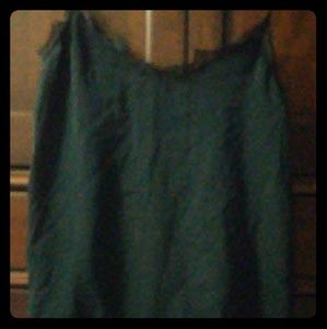 Bundle silk black tank with lace and flower shorts